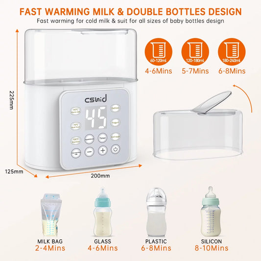 Baby Bottle Double Bottles 9-In-1 Fast Milk